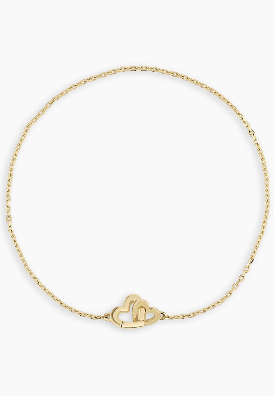 14K Gold Parker Heart Bracelet